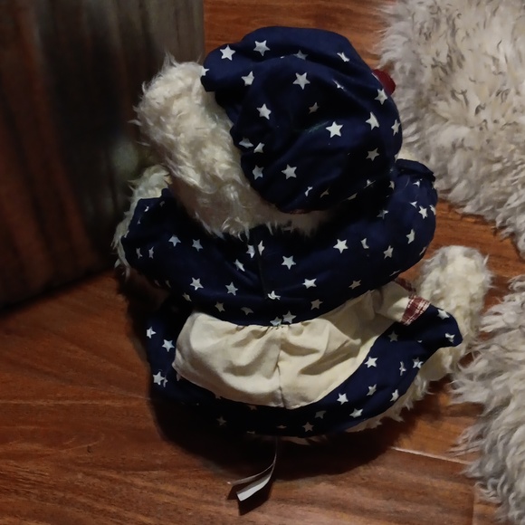 Brass Button Bear Collection OPAL PATRIOTIC Pickford Bears Vintage Plush 1996 - Picture 3 of 4